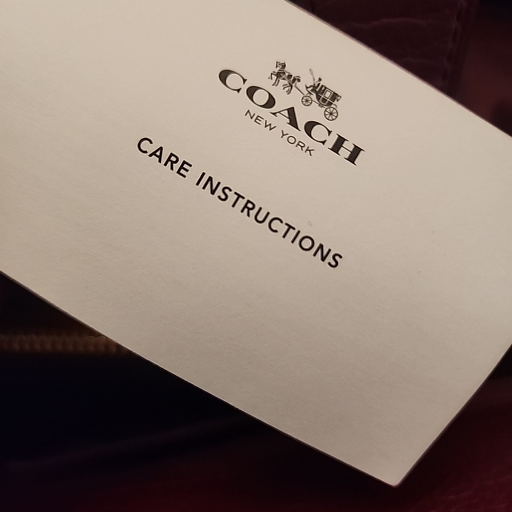 Coach Burgundy Leather Satchel - Picture 13 of 14